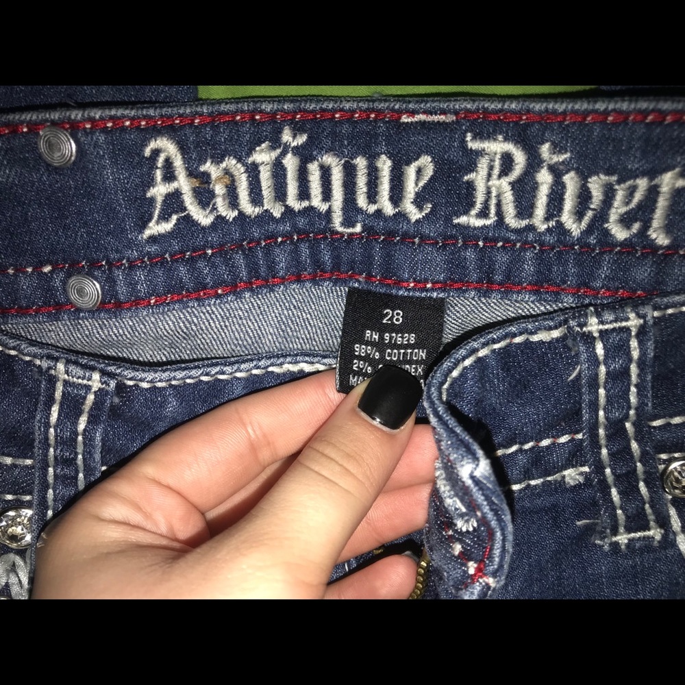 Antique Rivet Jeans - Picture 3 of 3
